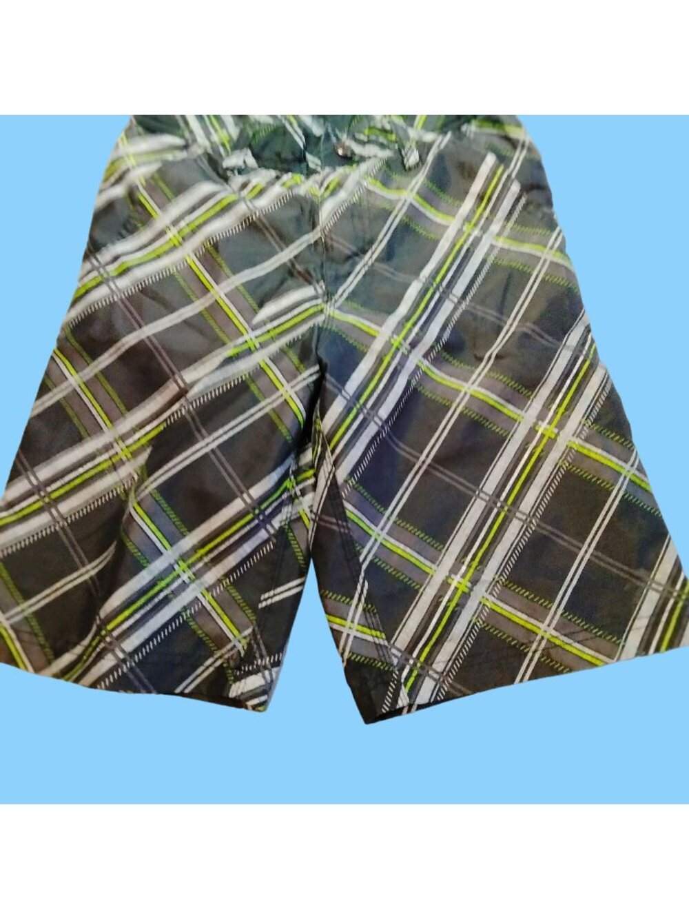 ZeroXposure swim Trunks Swimsuit Bathing Suit shorts /Gray Green boys M 10 12